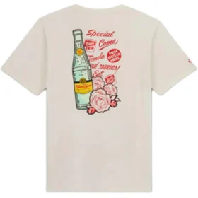 Tričko Converse x Topo Chico, asijské velikosti „Beige Red“ Tričko Converse x Topo Chico, asijské velikosti „Beige Red“