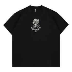 Tričko Flower Friends Asijské velikosti „Black“