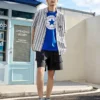 Tričko Go-To Chuck Taylor Patch Standard Fit, asijské velikosti „Blue“