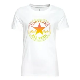Tričko Ombre Chuck Patch Crew, asijské velikosti „White Yellow“