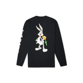 Tričko s dlouhým rukávem Converse x Bugs Bunny, asijské velikosti „černé“ Tričko s dlouhým rukávem Converse x Bugs Bunny, asijské velikosti „černé“
