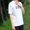 Tričko s krátkým rukávem a aplikací Pics Unisex bílé
