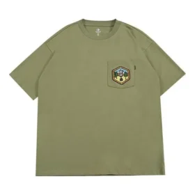 Tričko s logem na kapse, asijské velikosti „Army Green“ Tričko s logem na kapse, asijské velikosti „Army Green“