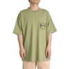 Tričko s logem na kapse, asijské velikosti „Army Green“