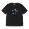 Tričko s logem One Star, asijské velikosti „Black Blue“