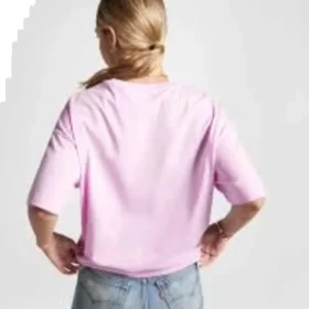 Tričko s nadměrným logem Flaming, asijské velikosti, „Pink“ Tričko s nadměrným logem Flaming, asijské velikosti, „Pink“