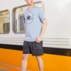 Tričko s nášivkou Chuck, asijské velikosti „Armory Blue“