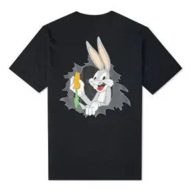 Tričko s potiskem Converse x Bugs Bunny, asijské velikosti „Černá“ Tričko s potiskem Converse x Bugs Bunny, asijské velikosti „Černá“