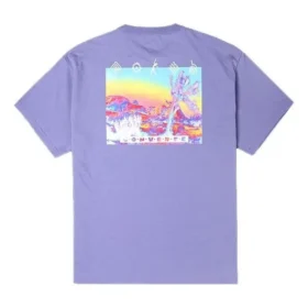 Tričko s potiskem Inverted Desert, asijské velikosti „Slate Lilac“ Tričko s potiskem Inverted Desert, asijské velikosti „Slate Lilac“