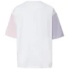Tričko s potiskem loga, asijské velikosti „White Pink“