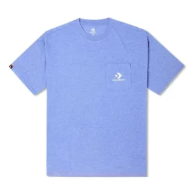 Tričko s vyšívanou kapsou Asijské velikosti „Washed Indigo“ Tričko s vyšívanou kapsou Asijské velikosti „Washed Indigo“