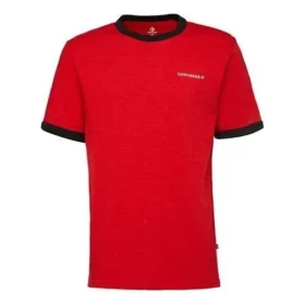Tričko Slub Ringer SS s asijskými velikostmi „Red“