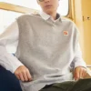 Vesta z dvojitého keprového úpletu, asijské velikosti „Grey“