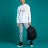 Vyšívané jogger kalhoty Star Chevron FT, asijské velikosti „šedé“