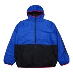 Zateplená bundy, asijské velikosti „Blue Black“ Zateplená bundy, asijské velikosti „Blue Black“