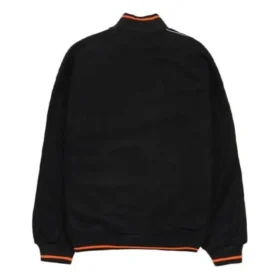 Zateplená Bundy Converse x Vince Staples Insulated Varsity Bundy, asijské velikosti „Black Orange“ Zateplená Bundy Converse x Vince Staples Insulated Varsity Bundy, asijské velikosti „Black Orange“