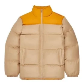 Zimní péřová bundy – asijské velikosti „Beige Tan“ Zimní péřová bundy – asijské velikosti „Beige Tan“